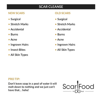 Scar Cleanse (100% Raw African Black Soap Best For Scar Regeneration)